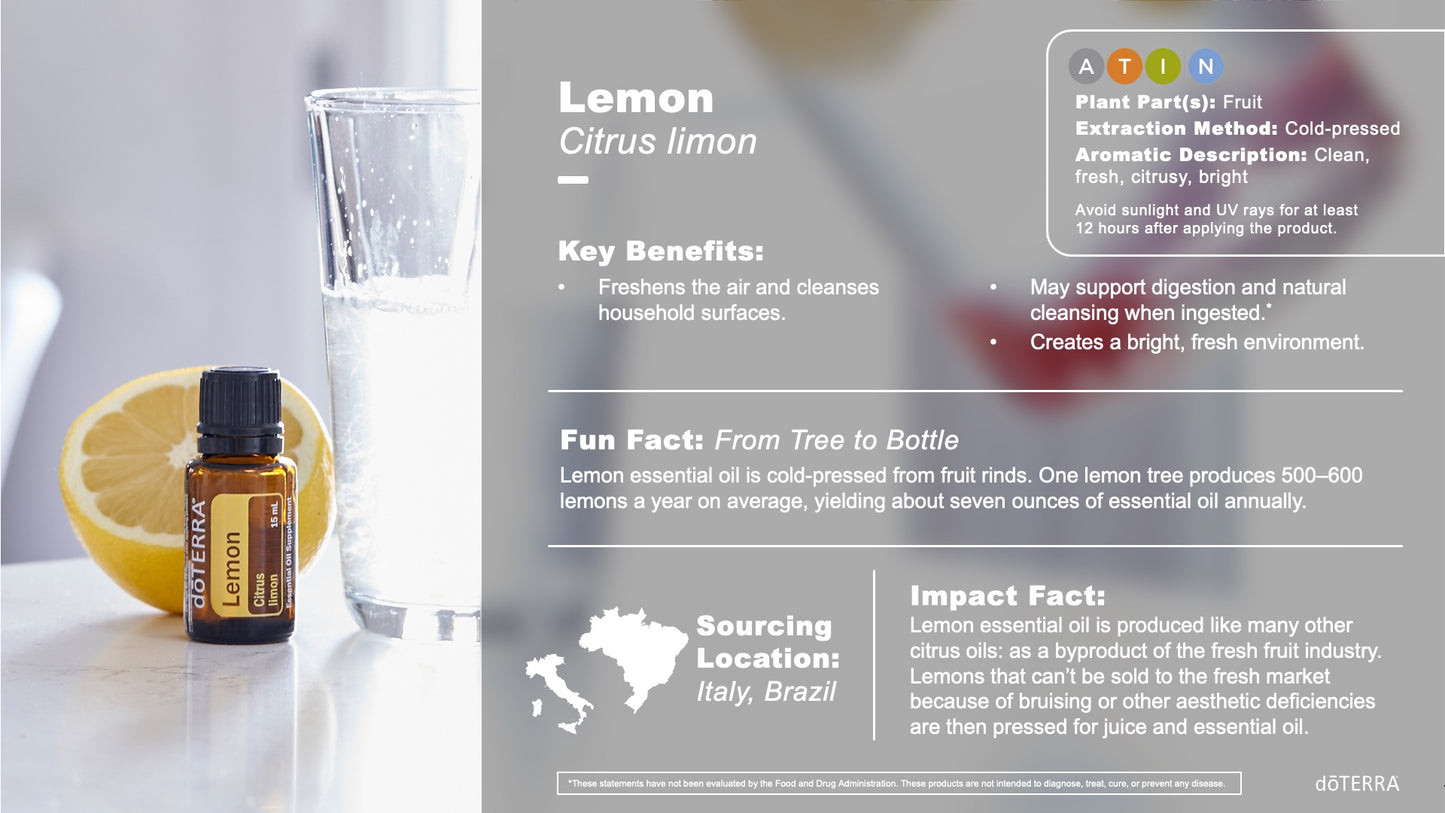 Doterra citrom / lemon illóolaj előnyei